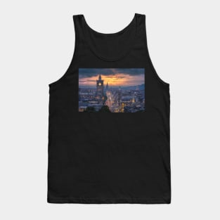 Edinburgh Princess Street Sunset Tank Top